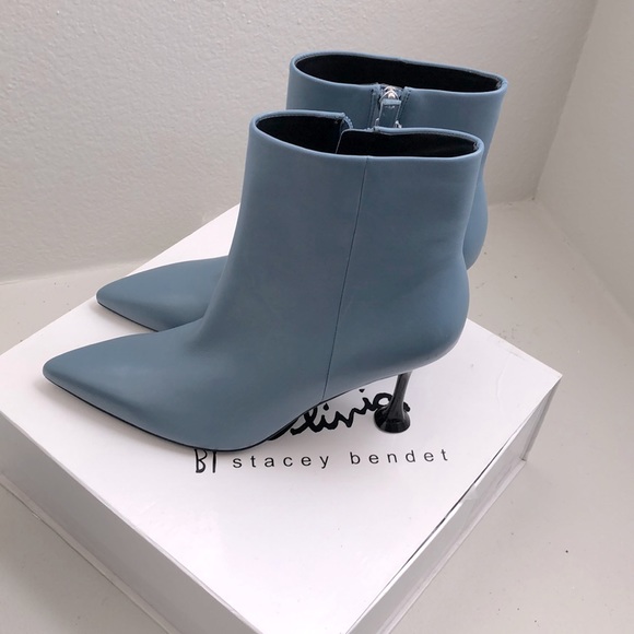COPY - Sigerson Morrison Norman Light Blue Booties Sz 9M - Picture 3 of 5